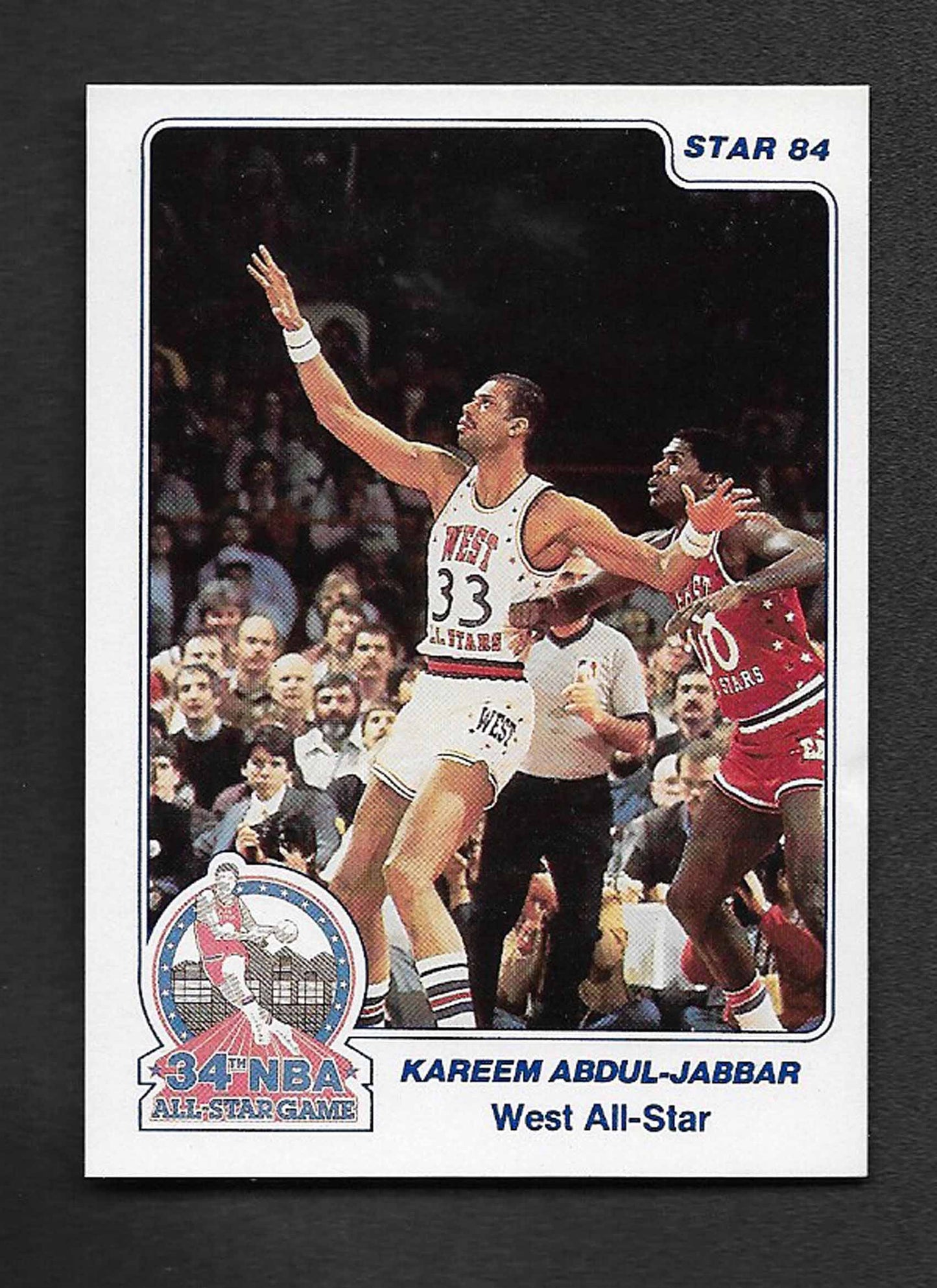 Abdul-Jabbar, Kareem 1984 Star west all star #14 LAKERS
