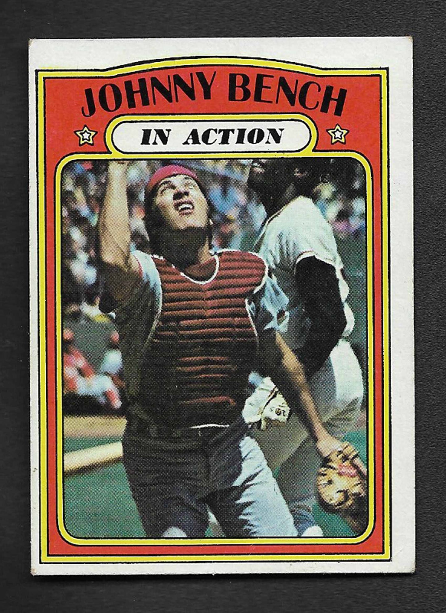 Bench, Johnny 1972 Topps in action #434 REDS