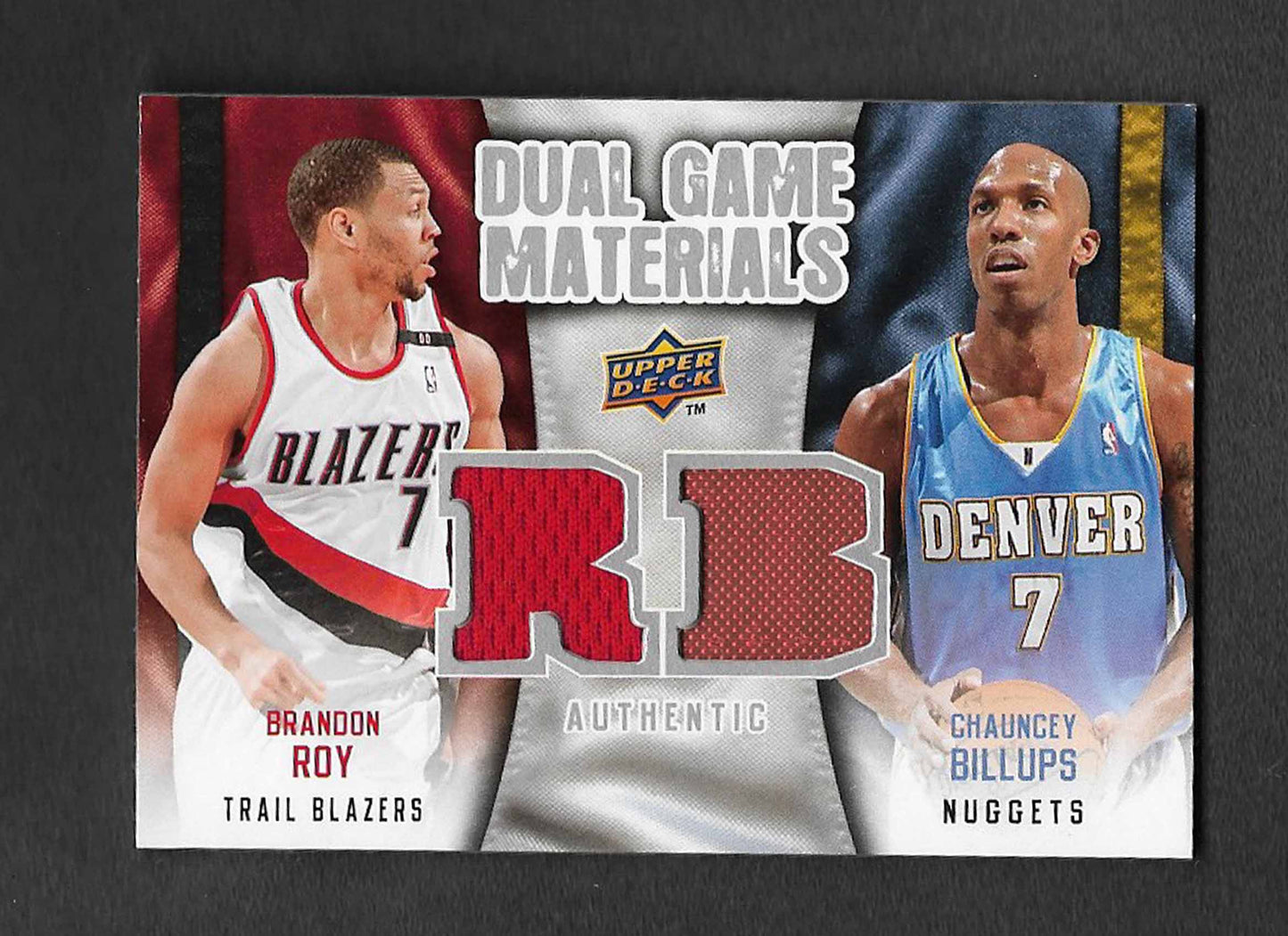 Billups, Chauncey 2009 UD dual game materials roy #dgbr