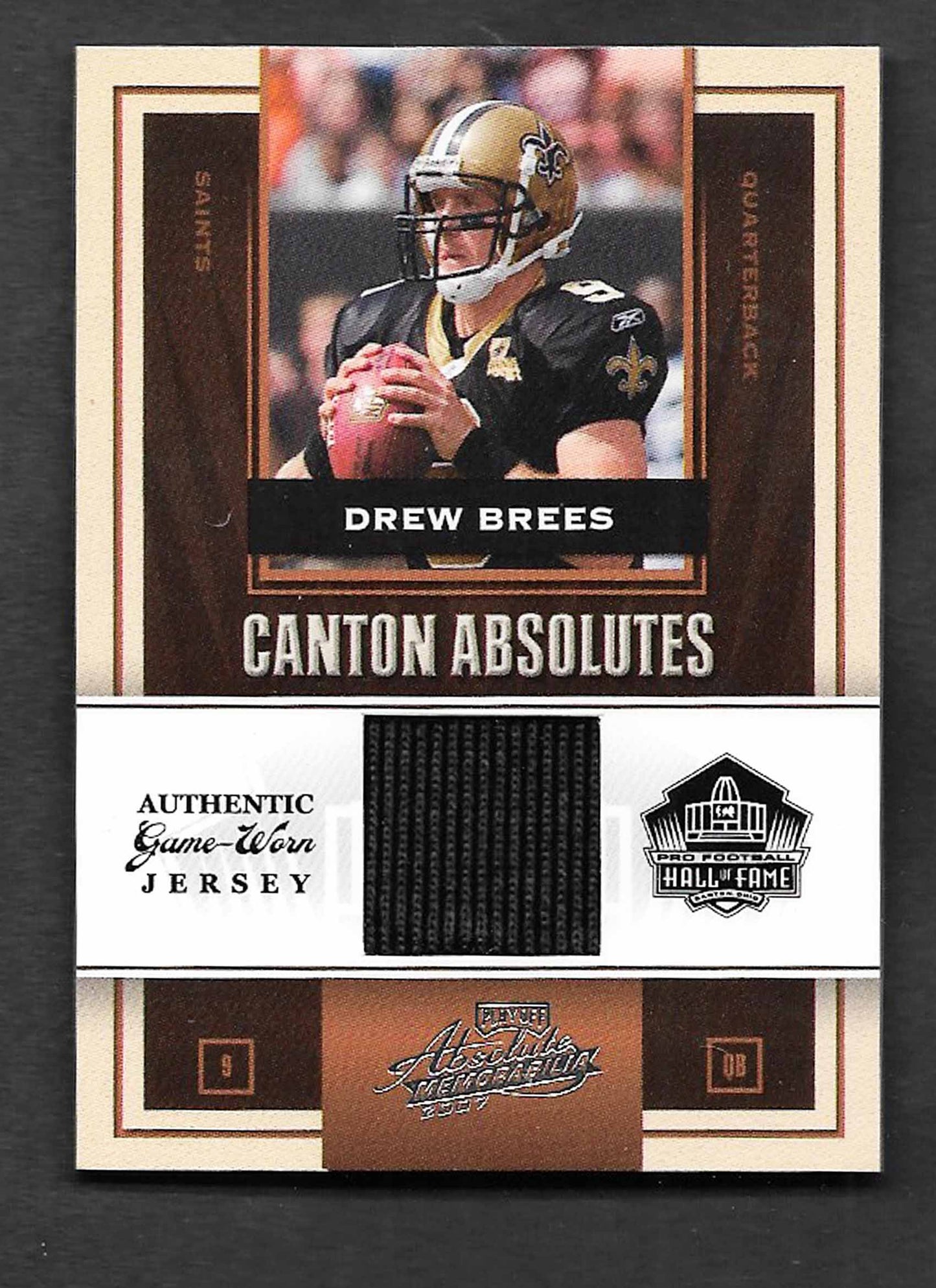 Brees, Drew 2007 Absolute canton absolutes jersey 188/200 #ca11