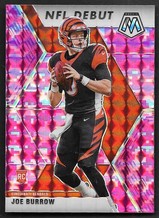 Burrow, Joe 2020 Panini Mosaic Pink #261 ROOKIE BENGALS