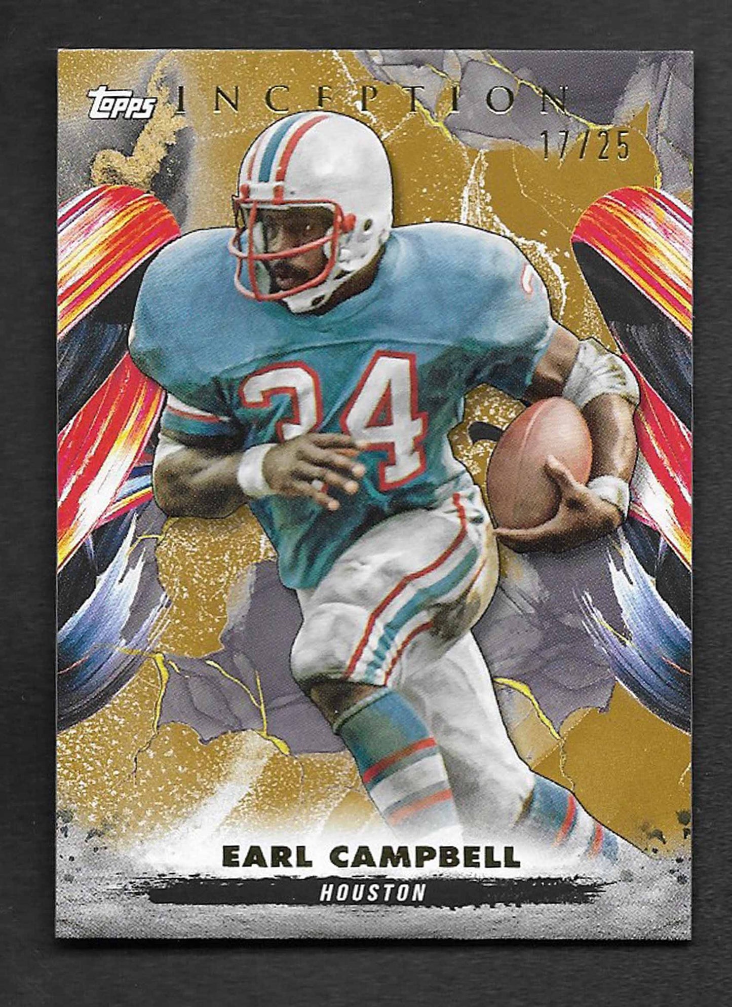 Campbell, Earl 2024 Topps HOF Finest inception gold 17/25 #56