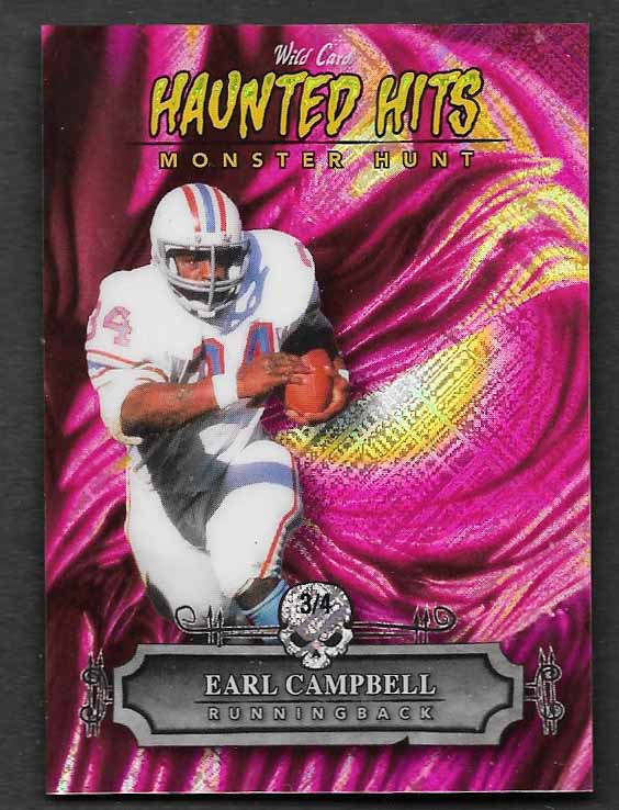 Campbell, Earl 2024 Wild Card Haunted Hits 3/4 #hhpec OILERS