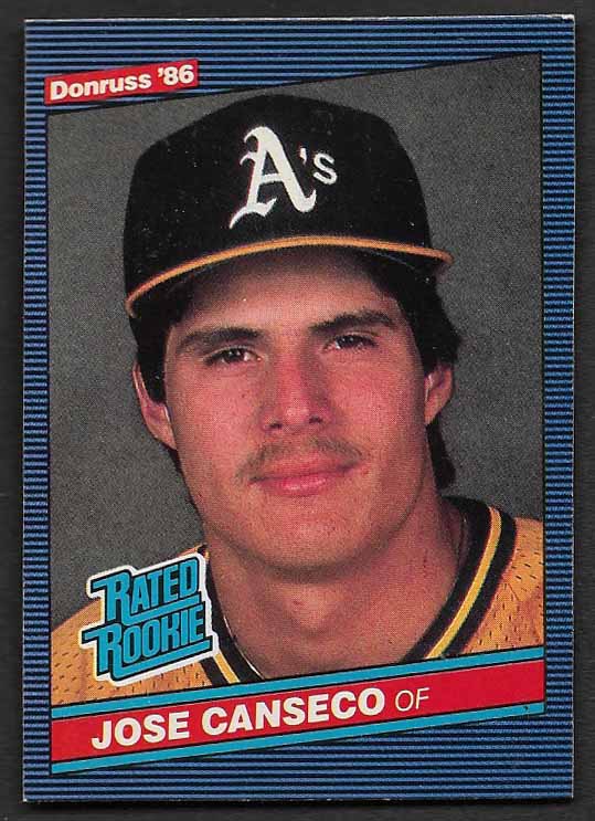Canseco, Jose 1986 Donruss 39 ROOKIE ATHLETICS