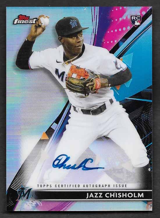 Chisholm, Jazz 2021 Topps Finest autograph #fajch ROOKIE MARLINS YANKEES