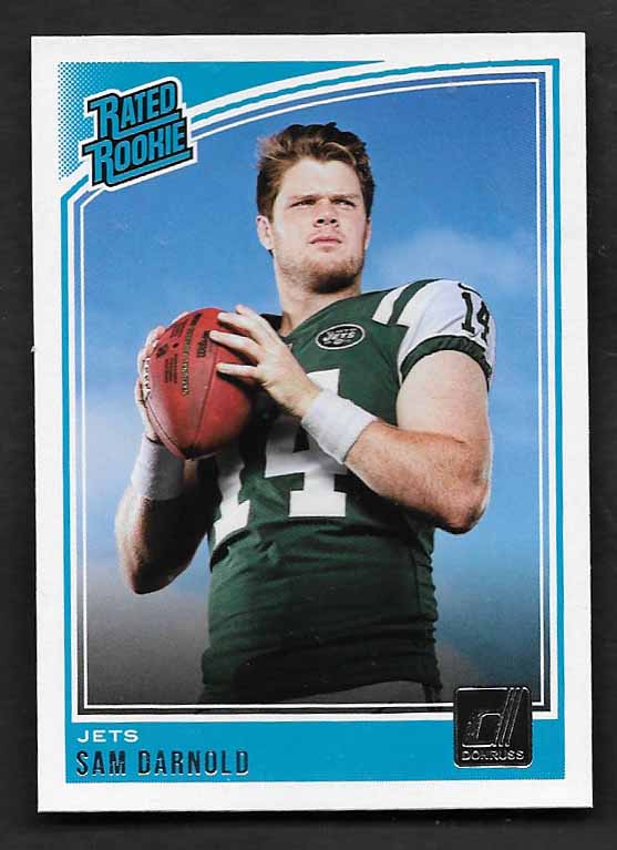Darnold, Sam 2018 Donruss rated rookie #301 ROOKIE SEAHAWKS JETS
