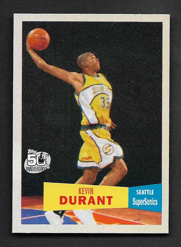 Durant, Kevin 2007 Topps 50th anniversary #112 THUNDER WARRIORS SUNS NETS RO ROOKIECKETS