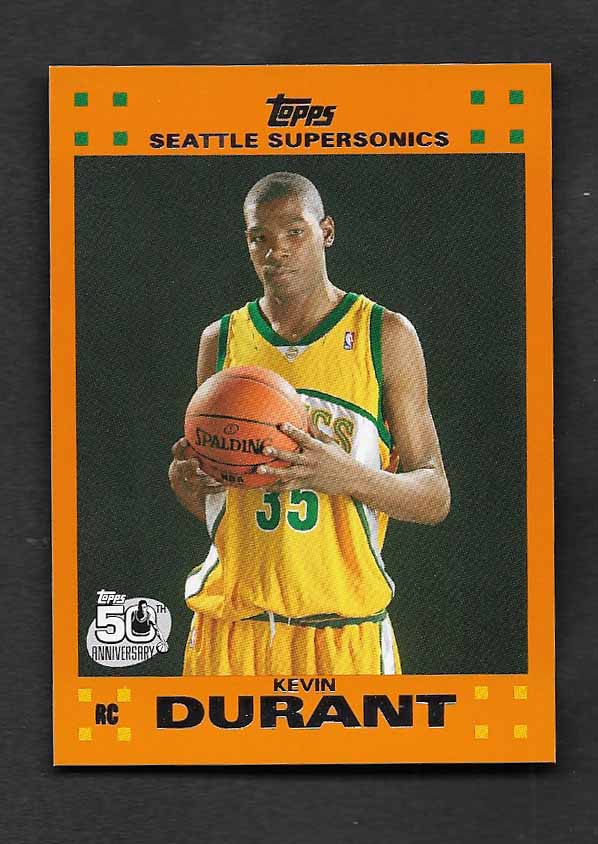 Durant, Kevin 2007 Topps orange #2