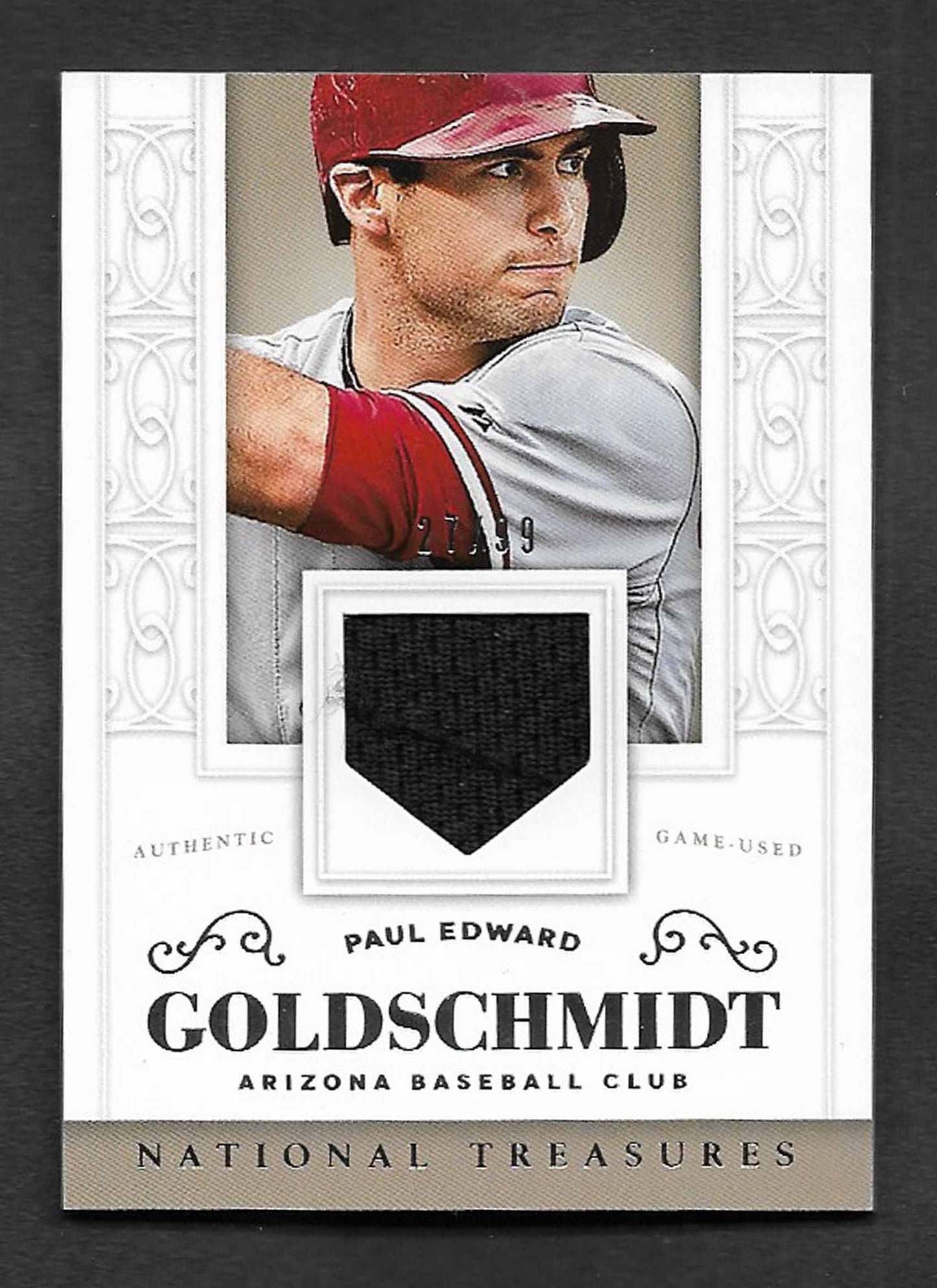 Goldschmidt, Paul 2014 Panini National Treasures jersey 27/99 #143 DIAMONDBACKS CARDINALS YANKEES