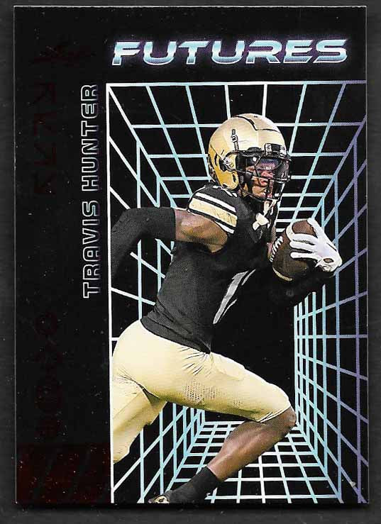 Hunter, Travis 2024 Leaf futures 54/199 #186 ROOKIE JAGUARS