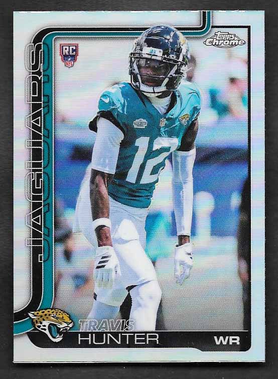 Hunter, Travis 2025 Topps Chrome silver 332 ROOKIE JAGUARS