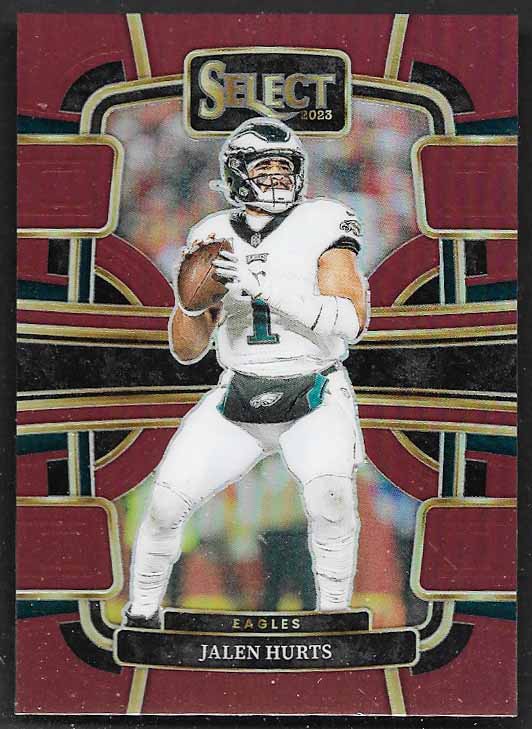 Hurts, Jalen 2023 Select maroon 38/149 #79 EAGLES SOONERS