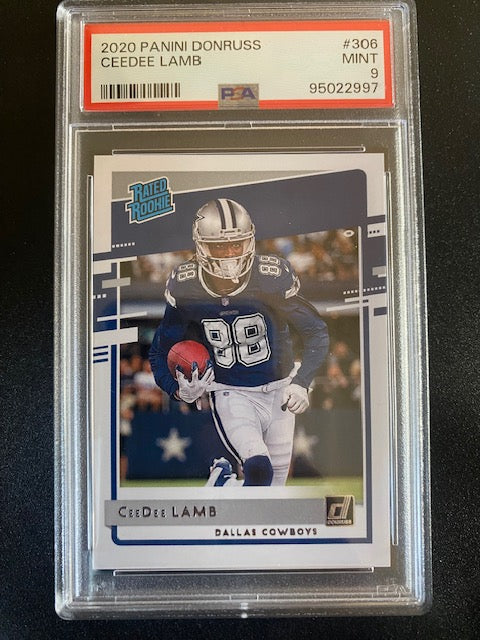 Lamb, Cee Dee 2020 Donruss PSA 9 #306 ROOKIE COWBOYS SOONERS