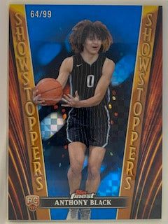 Black, Anthony 2023 Topps Finest Showstoppers blue 64/99 #ss24 ROOKIE RAZORBACKS MAGIC