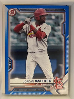 Walker, Jordan 2021 Bowman draft blue 36/150 #bd187 ROOKIE CARDINALS