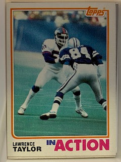 Taylor, Lawrence 1982 Topps in action 435 ROOKIE GIANTS