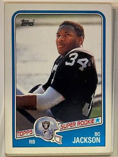 Jackson, Bo 1988 Topps 327 ROOKIE RAIDERS ROYALS