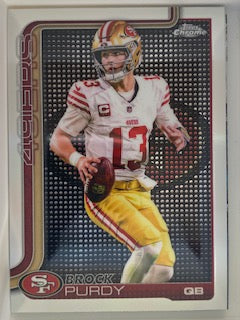 Purdy, Brock 2025 Topps chrome lightboard #262 49ERS NINERS