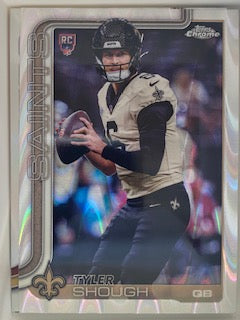 Shough, Tyler 2025 Topps chrome raywave #398 ROOKIE SAINTS