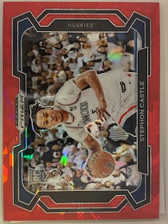Castle, Stephon 2024 Prizm draft red ice variation 17 ROOKIE SPURS