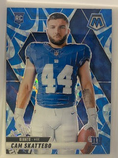 Skattebo, Cam 2025 Panini Mosaic blue reactive #271 ROOKIE GIANTS