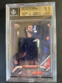 Williams, Caleb 2024 Topps Now Draft BCCG 9.5 d1 ROOKIE BEARS SOONERS