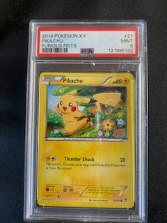 Pikachu xy furious fists 27 PSA 9