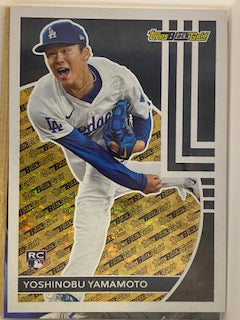 Yamamoto, Yoshinobu 2024 Topps Black Gold bg13 ROOKIE ROYALS