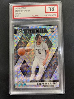 Castle, Stephon 2024 Mosaic Pristine 10 #267 SPURS
