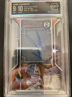 Canseco, Jose 2016 Topps strata auto orange 12/125 autograph #sajc A'S RANGERS