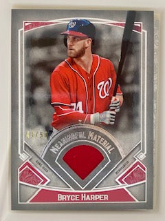 Harper, Bryce 2017 Topps museum meaningful materials 43/50 #mrbh PHILLIES NATIONALS