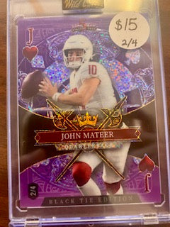 Mateer, John 2026 Wild Card Black Tie Edition 2/4 #sdphjmn ROOKIE SOONERS