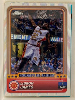 James, Lebron 2024 Topps Chrome McDonalds raywave #50 LAKERS HEAT CAVALIERS 76ERS