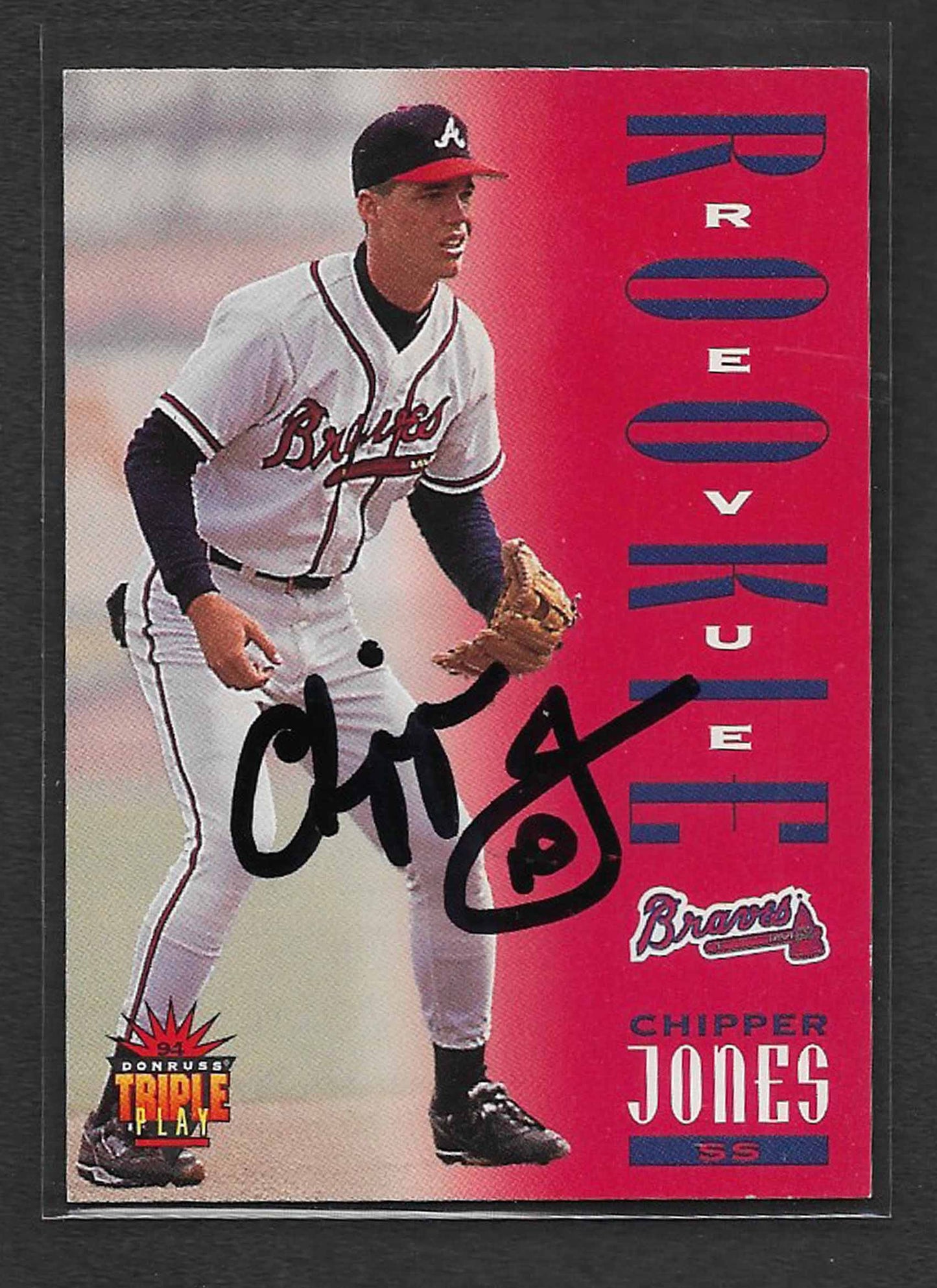 Jones, Chipper 1994 Donruss Triple Play autograph #281 BRAVES
