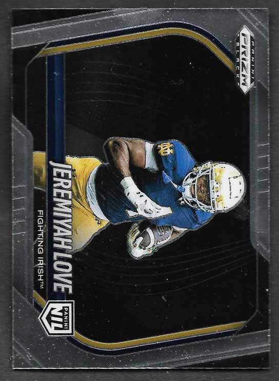 Love, Jeremiyah 2025 Prizm black NIL #189 ROOKIE