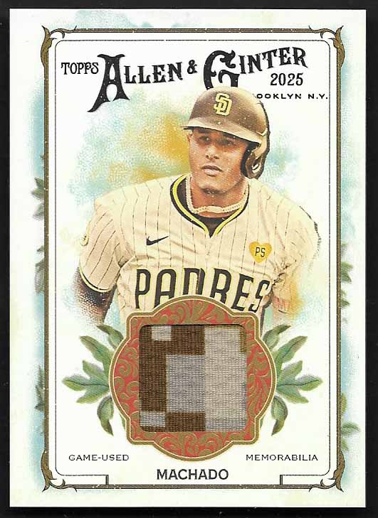 Machado, Manny 2025 Topps allen ginter relic jersey #agrmm PADRES ORIOLES