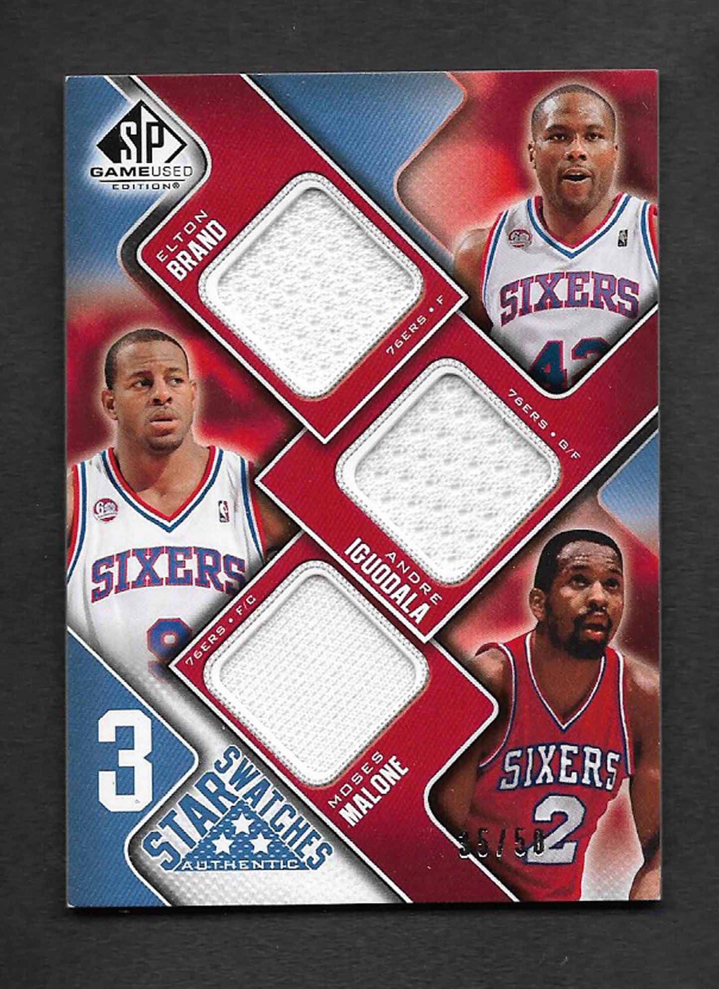 Malone, Moses 2009 SP game used jerseys brand iguodala #3dbim