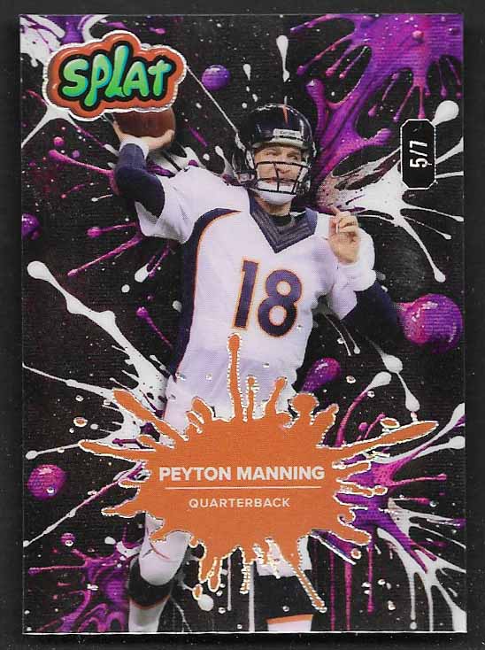 Manning, Peyton 2025 Wild Card Splat 5/7 COLTS BRONCOS