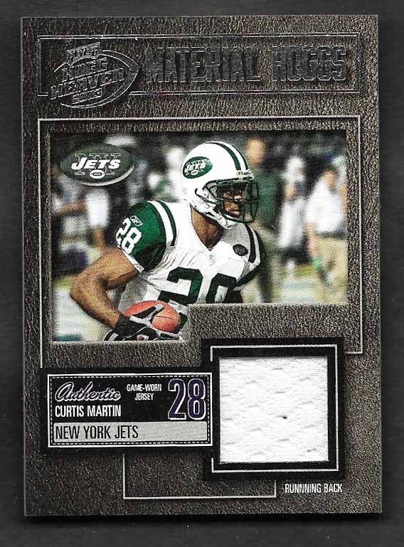 Martin, Curtis 2003 Playoff Hogg heaven material 118/125 MH15 JETS