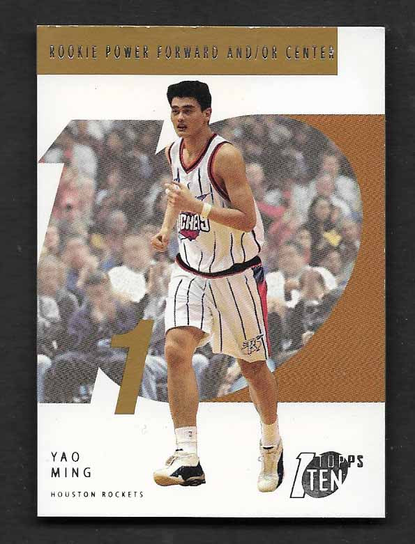 Ming, Yao 2002 Topps 10 bronze parallel #141 ROOKIE ROCKETS