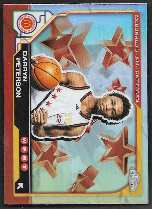 Peterson, Darryn 2025 Topps Chrome Mcdonalds refractor #50 ROOKIE