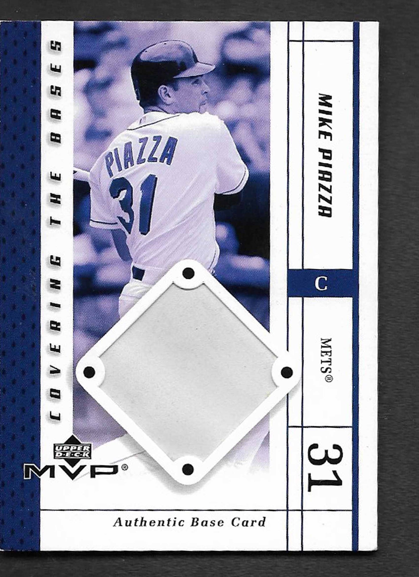 Piazza, Mike 2003 UD HOF covering bases base #mp METS DODGERS