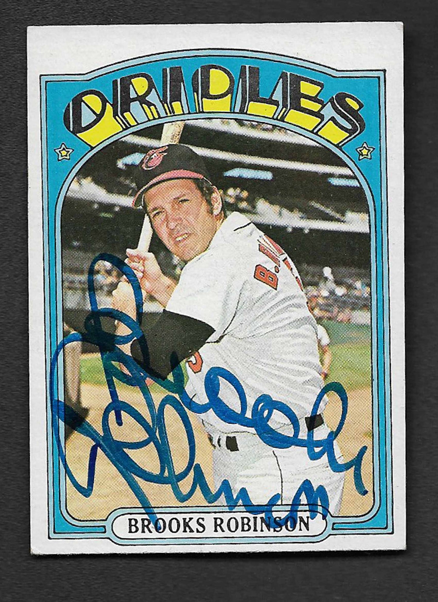 Robinson, Brooks 1972 Topps HOF autograph #550 ORIOLES