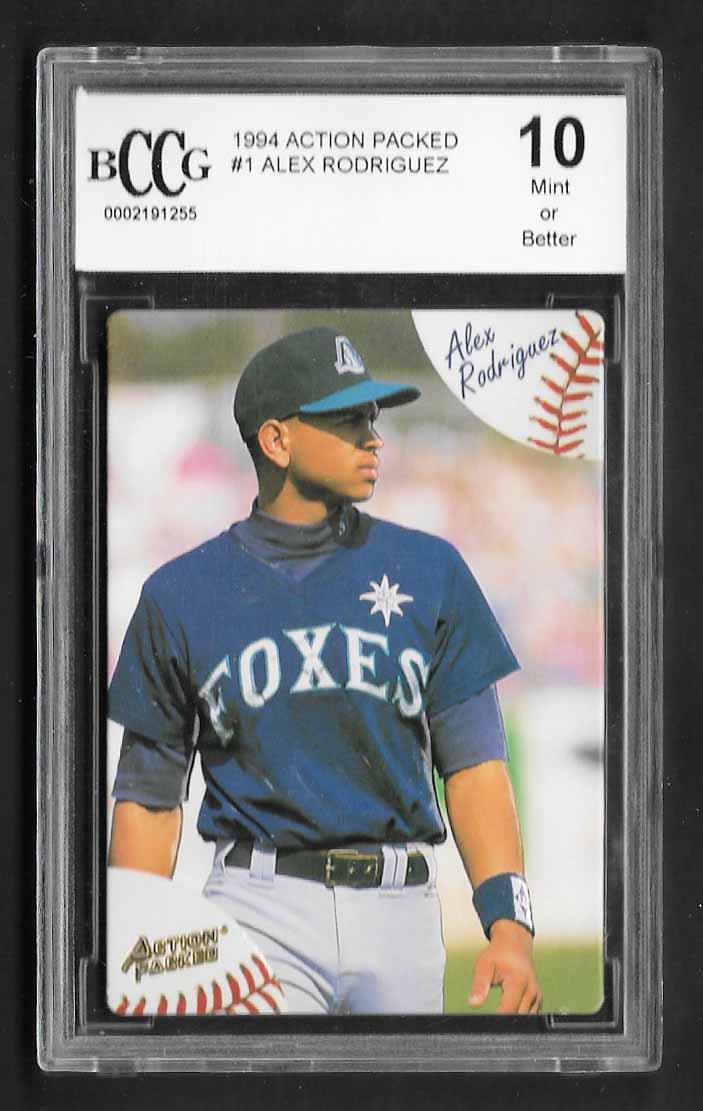 Rodriguez, Alex 1994 Action Packed minors #1 ROOKIE MARINERS YANKEES