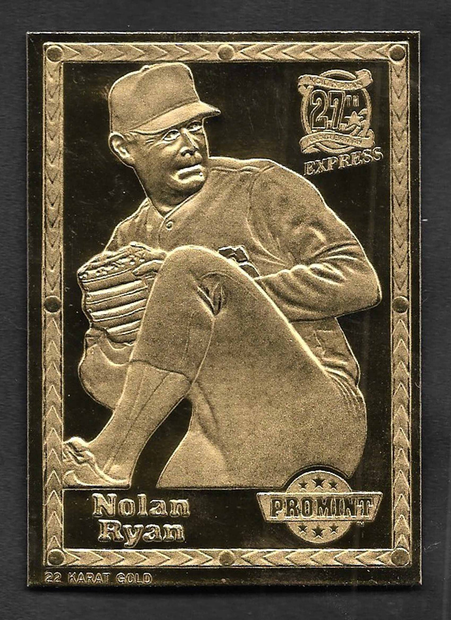 Ryan, Nolan 1992 Pro Mint 22k gold 53028 RANGERS ASTROS ANGELS METS