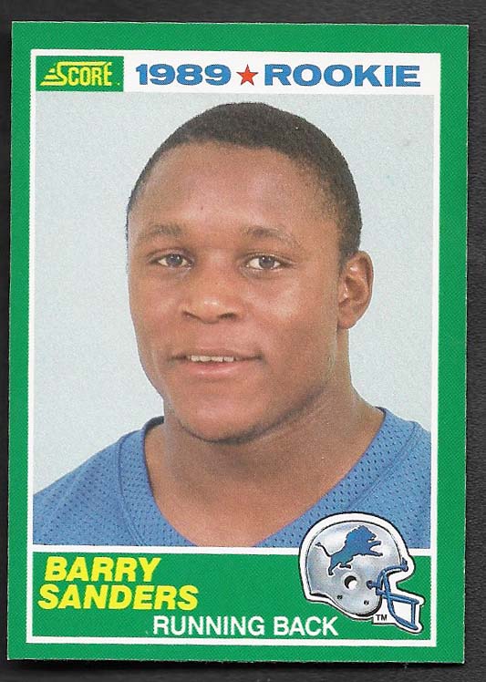 Sanders, Barry 1990 Score 257 ROOKIE LIONS