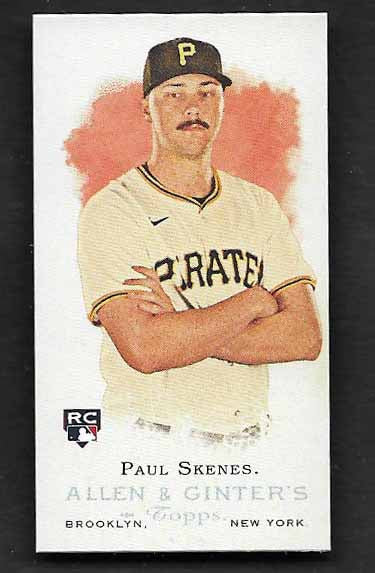 Skenes, Paul 2024 Topps allen ginter mini #rd11 ROOKIE PIRATES