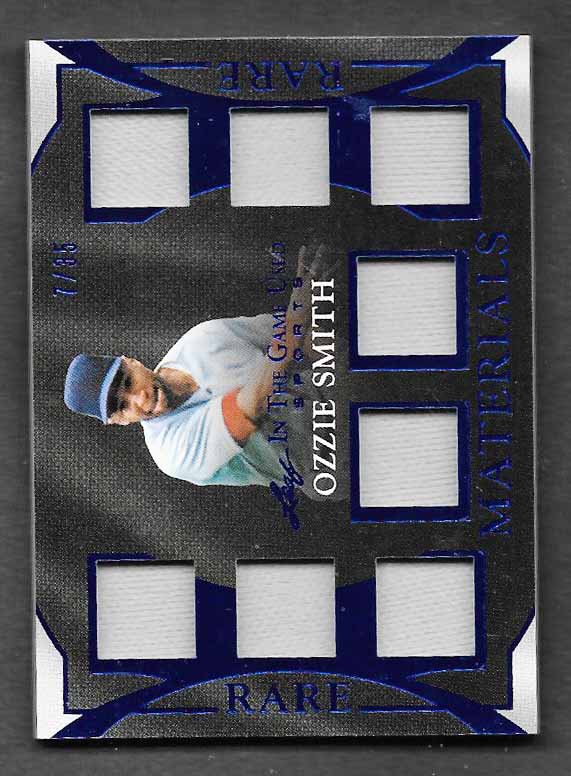 Smith, Ozzie 2025 Leaf rare materials 8 piece #rm20 CARDINALS PADRES