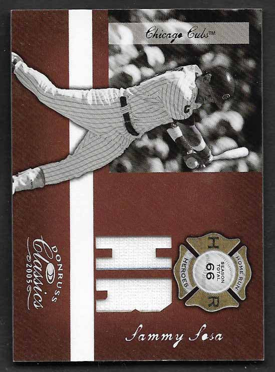 Sosa, Sammy 2005 Donruss Classic HR heroes game patch 57/66 #hr21 CUBS