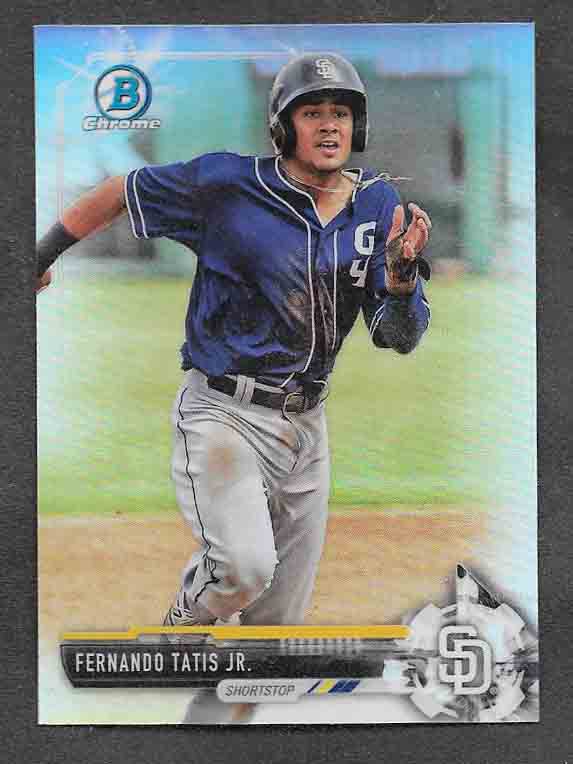 Tatis, Fernando Jr 2017 Bowman Chrome draft refractor #bdc71 ROOKIE PADRES